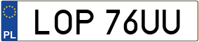 Trailer License Plate
